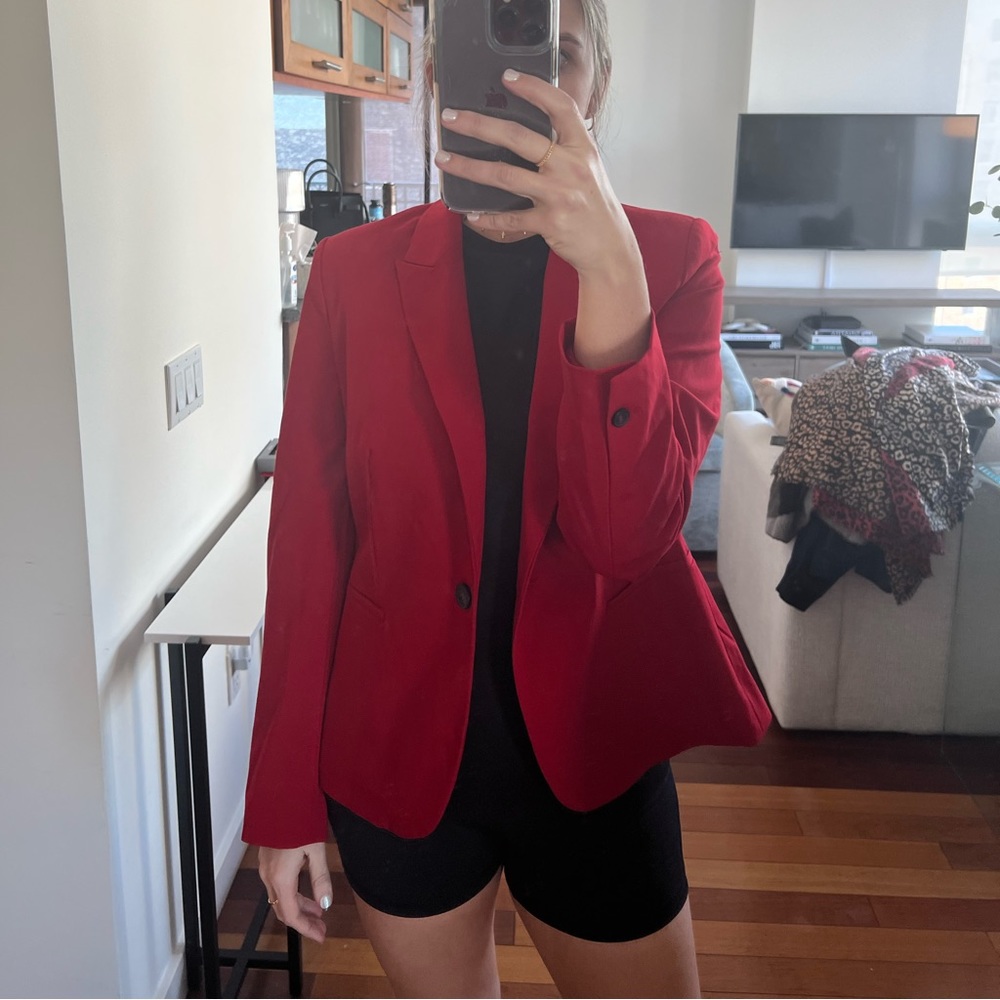 New with tags Zara red basic blazer
